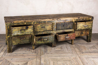 distressed sideboard