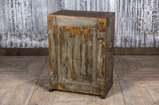 distressed storage cabinet 