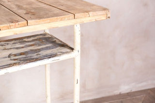 Slim Poseur Table With Shelf