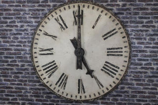 distressed vintage look clock face