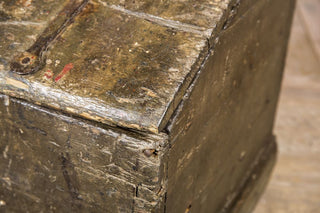 distressed wood victorian trunk