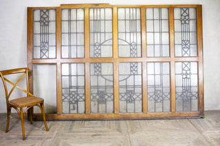 Solid Oak & Glass Room Dividers