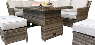 Drakeford Outdoor Corner Dining Sofa with Lift Up Table