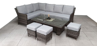 Drakeford Outdoor Corner Dining Sofa with Lift Up Table