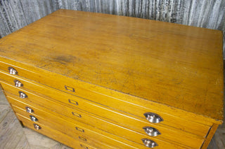 Oak Plan Chest of Drawers