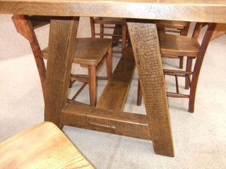 distressed pine table