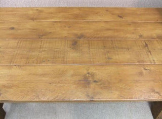 distressed pine table