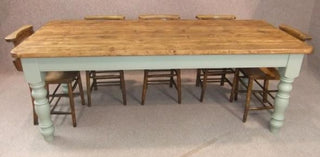 table with painted base