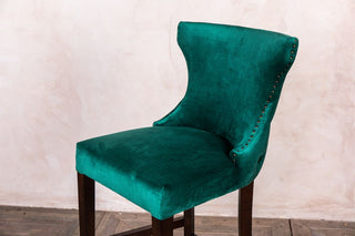 emerald velvet bar stool