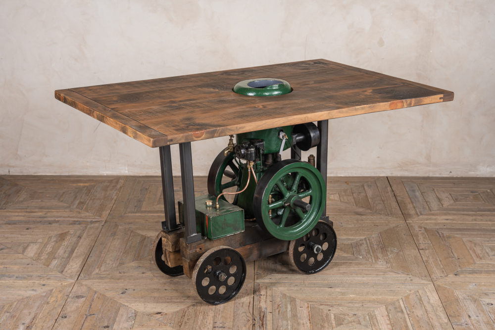 Lister Engine Industrial Table | Peppermill Interiors