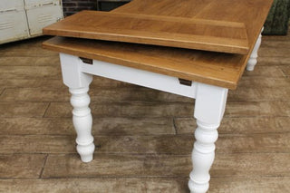 extending handmade farmhouse table