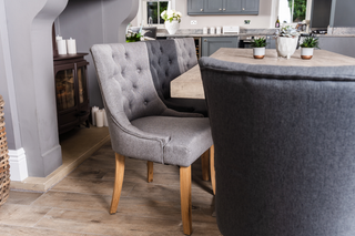 fabric button back chair