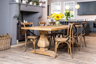 reclaimed pine dining table