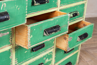 Vintage Industrial Pine Drawers