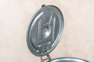 galvanised dust bins