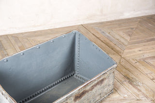 galvanised log bin