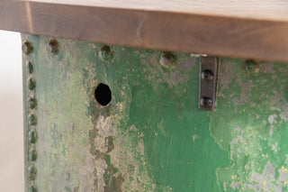 galvanised-curved-riveted-tank-base-table-close-up