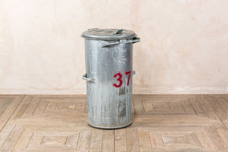 galvanised industrial trash cans
