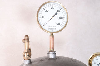 Galvanised Water Tank Upcycled Poseur Table