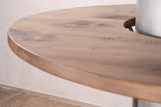 Galvanised Water Tank Upcycled Poseur Table