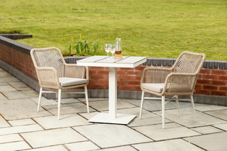Monza Aluminium Rope Back Stacking Garden Chair