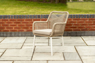 Milan Pedestal Table with 2 Monza Chairs Outdoor Set