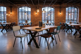 Brixham Reclaimed Top X-Leg Dining Table