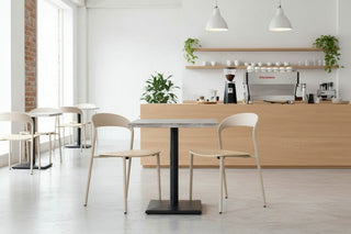 Travertine Top Square Café Table Range