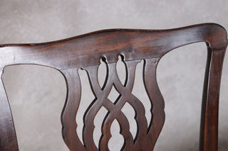 Pair of George III Mahogany Dining Carver Chairs