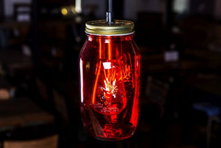 red-mason-jar-light