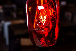 close-up-red-mason-jar-light