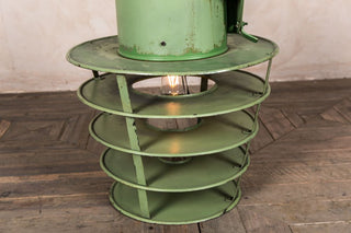 green factory ceiling lights