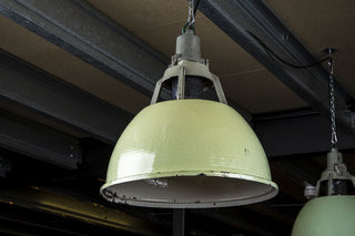 green factory lights