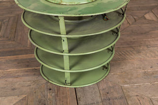 green hanging lights