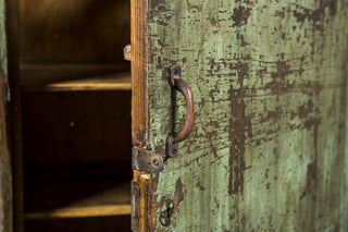 green industrial storage cabinet
