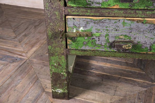 green industrial workbench