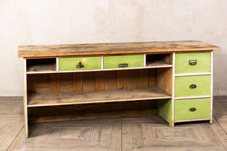 green painted sideboard