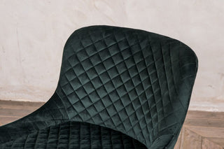 green quilted chairs