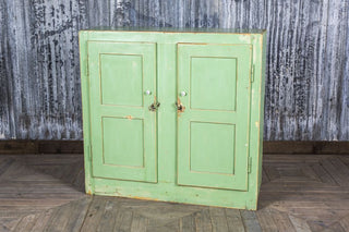 green storage cabinet