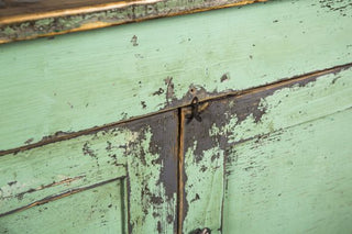 green vintage cabinet