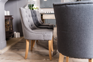 fabric button back chair