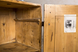 grey distressed cabinet