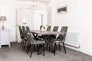 Pair of Yasmin Velvet Dining Chairs