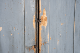 grey hallway cupboard