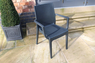 grey outdoor garden chair
