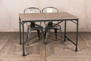 grey restaurant table