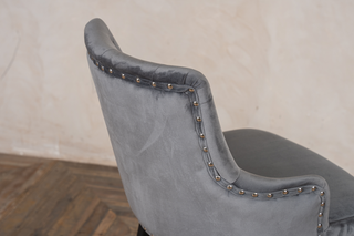 Pair of Louis Velvet Breakfast Bar Stool