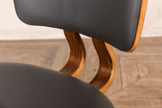 grey wooden chair with legs