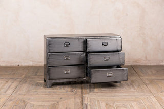 gunmetal chest of drawers