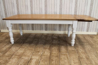 handmade oak extending table